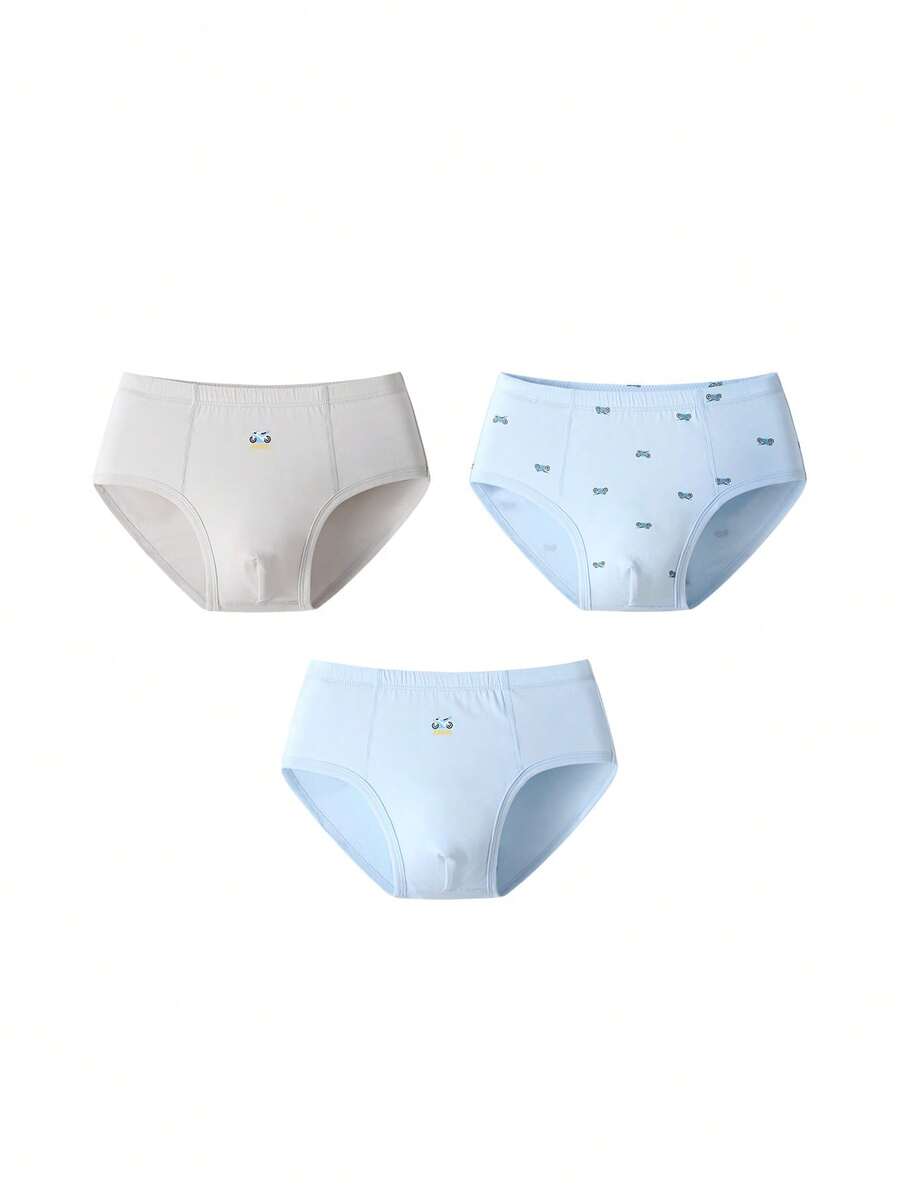 Annil Children's Clothing For Boys, Young Children, Teenagers, Antibacterial Triangle Pants, Three Pieces Set, Home Bottom Pants For Autumn