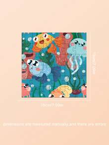 1 Set Paper Jigsaw Puzzles, 36pcs Delicate Puzzles With Animal, Penguin, Ocean, Space Themes, Children's DIY Educational Toys, Parent-Child Interactive Props, Develop Hands-On Ability And Thinking, Holiday & Birthday Gift - Multicolor - View 9