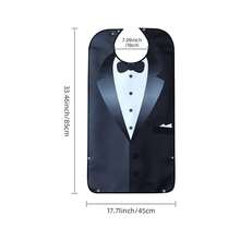 1pc Men's Dining Bib, Business Style, Machine Washable, Foldable Pocket, Protect Clothing, Suitable For Elderly And Caregivers, Seasonal Gift - Multicolor - View 21