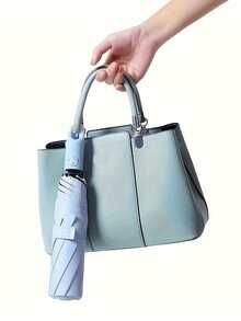 Automatic Umbrella,Compact Automatic Umbrella | Dual-Purpose, UV Protection, Sun & Rain Ready, Foldable, 8-Rib Structure With Donut Hook,Family Entertainment Outdoor Rainproof And Sunscreen Dual-Use Parasol For Multiple People For School,Office,Household,Travel, Back To School Supplies Summer Cooling,Beach,Travel Umbrella For Women Umbrella Rainproof Windproof