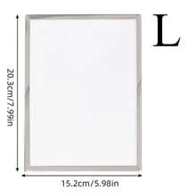 1 件相框，小型桌面相框，银色金属相框，适合桌面展示和墙壁装饰 - 父亲节、婚礼、生日的最佳礼物