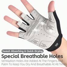 Gloves de seda de hielo con dedo corto de verano, dedos medios Glovos para exteriores, transpirables, antideslizantes Equipo de Globos - Multicolor - Ver 3