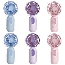 VanSmaGo Caming Fan Portable Mini Outdoor Fan Set [2/3/4/5/6/9/10 Pieces] Handheld Personal Small Fan With 3 Speed For Outdoor Travel, USB Rechargeable Battery Powered Durable Eyelash Fan, Multiple Colors - 6 cái-Xanh dương*2+Hồng*2+Tím*2 - Xem 1