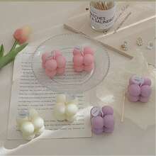 1/2/12pcs Mini Magic Cube Scented Candle,Handmade Bubble Shaped Candles Cute Aromatherapy Candles For Halloween,Spooky,Autumn,Festival,Holiday ,Winter,Holiday,Festival,Room Decor,Gifts Graduation,Candle Wholesale