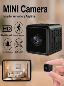 Cámara oculta - WiFi inalámbrica - Cámara para el hogar - Cámara de seguridad HD 1080P - Mejor mini cámara de vigilancia para automóvil - Con detección de movimiento, para proteger la seguridad de su hogar