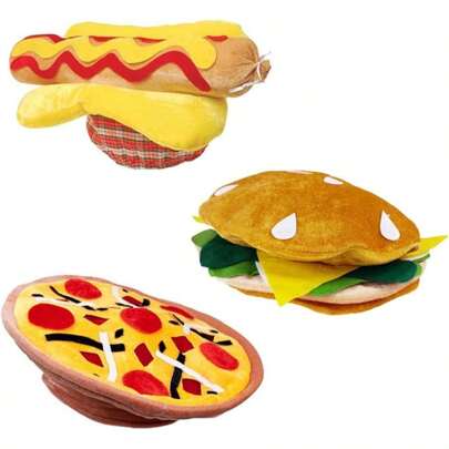 Funny Party Hats Food Hats Pizza Hamburger Hot Dog Costume Party Dress Up Chef Hat