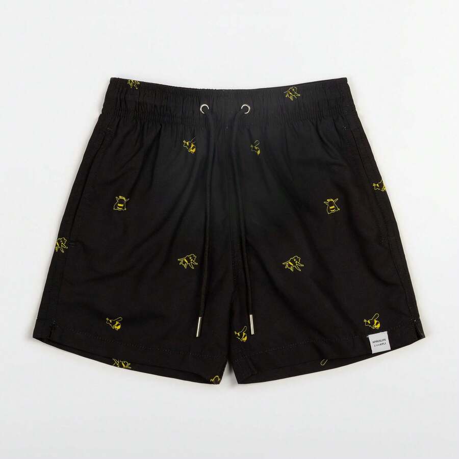 Kids Bumble B Swimshorts - Black - View 1