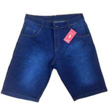 Kit 3 Men's Bermuda Jeans, Black, Light Dark, Premium, Various Washes With Elastane - Multicolor - View 5