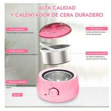 Kit de depilación con perlas de cera para uso doméstico, incluye frasco de cera y bolitas de cera - Multicolor - Ver 4