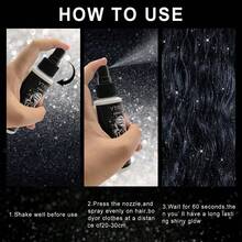 Ytruns Spray de purpurina de 100 ml para resaltar, se puede usar en el Body/cabello/ropa - 1 unidad - Ver 6