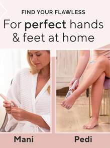 Electric Foot Remover, Rechargeable Dead Skin Remover, Foot Scrubber, Pedicure Knife, Accessories 2 Coarse And Fine Grinding Heads, 1 Charging Cable, 1 Cleaning Brush - Multicolor - View 9