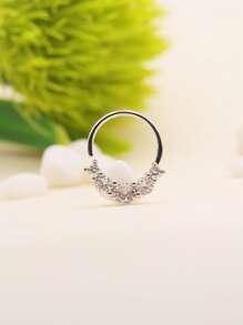 1 件锆石鼻环软骨耳轮耳屏耳环鼻中隔穿孔饰品