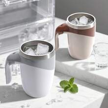 USB Rechargeable Self-Stirring Coffee Mug - Coffe Cup,High-Speed Magnetic Stainless Steel Travel Mug, Keeps Drinks Hot Or Cold, Perfect For Office, Cooking, And Outdoor Use, Ideal For Holidays And Everyday Convenience, Office Drinkware | Ergonomic Handle | Stainless Steel Mug, Best For Christmas, Perfect For Thanks Giving,Back To School - trắng - Xem 7