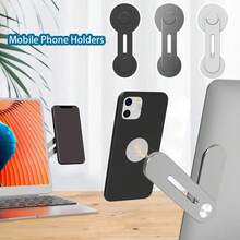 磁性笔记本电脑手机支架电脑显示器侧面手机超薄可折叠适用于 14 13 12 系列手机壳及所有手机