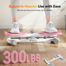 MERACH Waist Twist Machine Exercise, Ab Twist Board With 300 Lbs Weight Capacity, Abs Workout For Slim Waist And Core Ab Exercise, Noiseless Home Gym Equipment For Women Men - Pink - View 6
