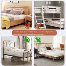 SPACEKEEPER Bedside Shelf For Bed, Foldable Bunk Bed Shelf Organizer For Top Bunk College Dorm Room Essentials Clip On Nightstand Bed Side Shelf Tray With Hanging Cup, Normal Size,Plus With Drawer - 白色 with drawer - 查看 7