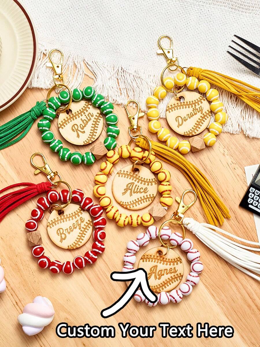 1PC Custom Name Beads | Design Your Exclusive Name | Creative Anniversary Gifts | Stylish Summer Wrist Accessories | One-Of-A-Kind Small Gifts | Unique Presents For Family, Friends And Besties | Perfect And Unique Graduation & Back-To-School Gifts - Multicolor - View 1