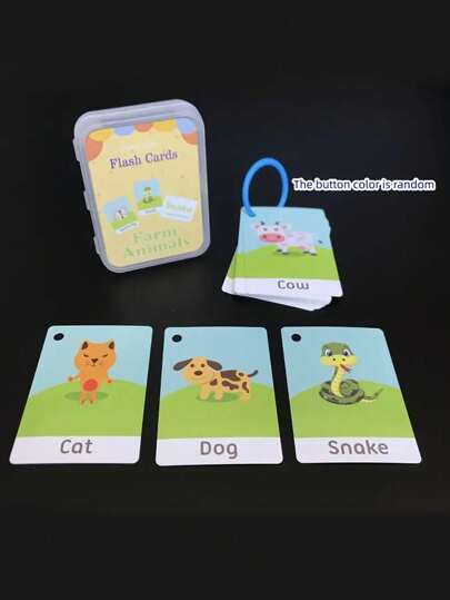 بطاقات فلاش لتعلم المفردات الإنجليزية - بطاقات تعلم الفاكهة للتعليم المبكر