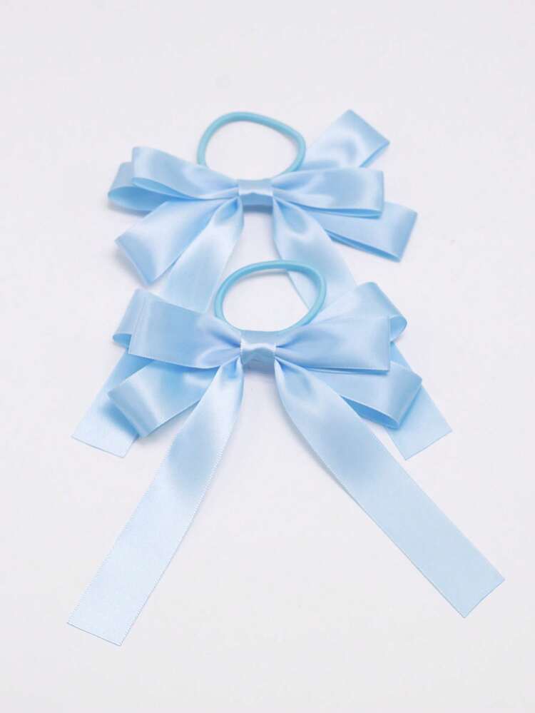 2 件芭蕾风格女孩蝴蝶结发带，时尚返校女孩发饰，适合学校、日常佩戴和各种场合、礼物 - 彩色 - 查看 14