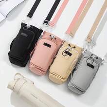 Women Shoulder Bags - [網格款]酒紅色(手機包+杯袋) - 查看 6