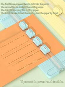 4-In-1 Paper Cutter Set, Creative Mini Multi-Functional Trimmer With 4 Blades For Students, Cutting Photos, Documents, Crafts,Back To School,School Supplies