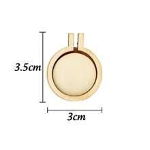 10pcs Wooden Mini Embroidery Hoops Set, Round Cross Stitch Frames, Suitable For DIY Crafts, Pendant Making, Art Decor Accessories, Jewelry Making Tools