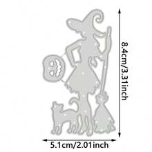 AHLGCAFT 金属切割模具，魔法巫师切割模具 DIY 纸卡工艺，用于切割薄片，贺卡工艺装饰，压花，家庭项目制作工具，碳钢模具 - 銀色 - 查看 16