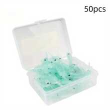 50 个/包逼真的沉没软虾鱼饵，带储物盒，适合淡水和咸水钓鱼，很棒的礼物