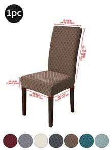 1pc/2pcs/4pcs/6pcs/30pcs Brown Jacquard Diamond Chair Cover, Dustproof And Stain-Proof, Classic And Simple Chair Cover, Suitable For Chairs In Living Room, Bedroom, Kitchen, Etc. - Multicolor - View 10