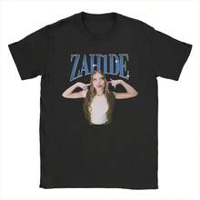 Zahide Music Artist Merch Men Women T Shirt Pure Cotton Tee Graphic Printing Tops T-Shirt Camisetas - Đen 21 - Xem 1