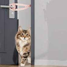 1 pièce Butée de porte pour chat/petit chien, permet un accès libre aux animaux de compagnie, sans perçage requis, convient pour la chambre, la pièce climatisée - Multicolore - Voir 6
