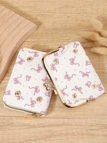 Portefeuilles pour femmes, porte-monnaie court en PU avec fermeture éclair et fermoir. Sac à main multifonctionnel grande capacité pour femmes, porte-cartes et porte-pièces, léger, mode moderne, affaires. Fermeture éclair, porte-cartes de crédit, décontracté professionnel. Cadeaux pour la Fête des enseignants, cadeaux d'anniversaire, pour les dames, les femmes, les cols blancs