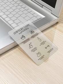 50Pcs Jewelry Care Card , Jewelry Care Instructions Card, Thank You Card, Jewelry Packaging Insert PVC Cards, Waterproof (8.5*5.4cm) Back To School