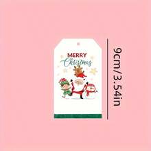 20pcs Christmas Gift Tags, Personalized With Elf & Christmas Designs, For School Teachers DIY - Multicolor - View 2