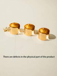 imoli 4 件套度假风格合金海星和珍珠吊坠开口戒指套装，送给女士的礼物 - 金黃色 - 查看 3