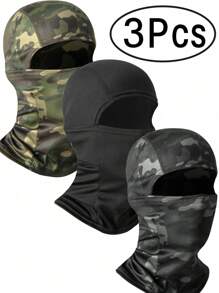 3/1 Pieces Balaclava Ski Face Mask For Men Women, Balaclava Face Cover, Shiesty Mask UV Protector Lightweight For Motorcycle Snowboard Full Face Cover For Men And Women Breathable Full Face Mask For Skiing Outdoor Sports