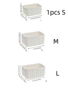 Handgeflochtenes Aufbewahrungskorb Set mit 1 oder 3 Stücke, Papierseile Material Aufbewahrungskorb, für Heim-Organisation und Lagerung, geeignet für Wohnzimmer, Schlafzimmer, Küchenschrank und Büro, Heim-Dekoration, Landhausstil-Dekoration (Klein + Mittel + Groß), Regalkörbe