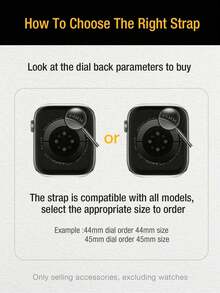 1条男女通用简约不锈钢金属表带，兼容 Series 11 10 9 8 7 SE 6 5 4 3 2 1 Ultra 3/2/1，时尚智能手表表带配件 - 星光色 - 查看 6