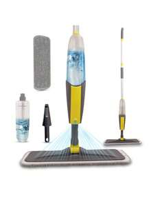 用于地板清洁的喷雾拖把，超细纤维除尘木地板拖把，带 1/4 可重复使用可洗垫的湿喷拖把，适用于家庭、商用硬木、复合乙烯基、木地板和瓷砖地板 - 彩色 - 查看 9