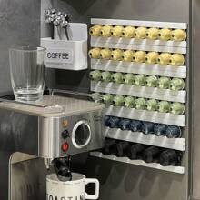 1set 6pcs Coffee Capsule Storage Holder Compatible With Any Coffee Capsule Storage Rack, Kitchen Storage Organizer - Multicolor - View 3