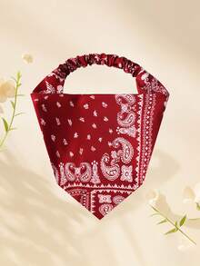 Women's Simple & Vintage Crossed Bandana Print Headbands Boho Hair Band Turban Headband Sweatband, Holidays And Streetwear, Headband, HairScarf, Bandana Top, Women Bandana Scarf Hair Accessories Autumn Accessories - Multicolor - View 7