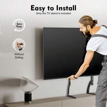 Black Universal TV Stands,For LCD LED 32-75 Inch TV Table Legs Feet,Height Adjustable - Black - View 1