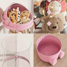 Four Layer Multifunctional Transparent Waterproof Cylindrical Plush Animal Toy Storage Bucket, Pet Toy Storage Artifact, Perfect Home Decoration, And A Great Choice For Mother's Day Gifts - Multicolor - View 9