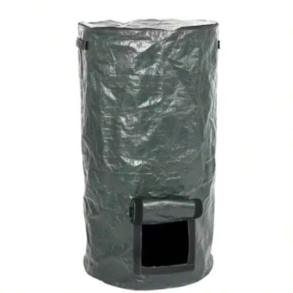 35*60cm Garden Composter Bio Fermentation Bag With Zipper And Double Handles Collapsible Compost Bin Waste Bucket