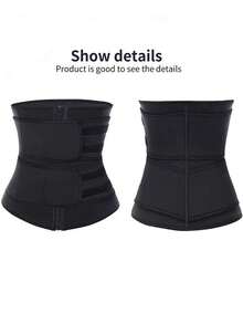 1pc Men's Waist Trainer Trimmer Corset Abdominal Binder Neoprene Sports Waist Belt, Sweat Waist Trainer Wrap For Men, Unisex Waist Trainer Sports Belt - 1PCS - View 8