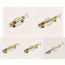 1/20 件优雅金色拱形橱柜把手 - 光滑抛光不锈钢门把手，拉丝表面，适用于厨房和家具，多功能实心抽屉拉手，厨柜五金|光滑手柄设计|拉丝金属，厨柜把手