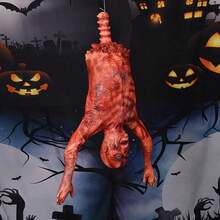 1 buc Decorațiuni de Halloween, Recuzită de cadavru din latex, Pandantive suspendate înfricoșătoare, sângeroase, pe jumătate de lungime, Case bântuite, Baruri, Cluburi, Decorațiuni de petrecere, Decorațiuni exterioare de Halloween, Cadou amuzant de Halloween, Decorațiune corporală din latex cu cadavru suspendat, Pentru baruri, petreceri pentru adulți, întâlniri de la hayon și multe altele - Multicolor - Vizualizare 4