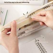 Large Capacity Solid Color Pencil Case, Multi-Layer Pencil Box, Solid Color Pencil Box, School Supplies, Back To School Season,Stationery,Bag - One Size - View 4