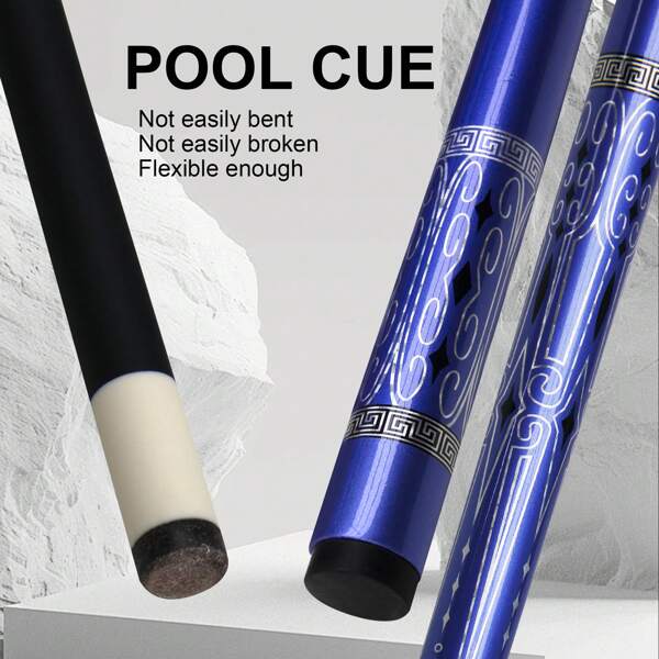 57in Pool Stick With 9.5mm Leather Tip Professional Pool Cue Stick Purple Butterfly Print 17oz Fiberglass Pool Cue Stick For Bar Pool Sports
