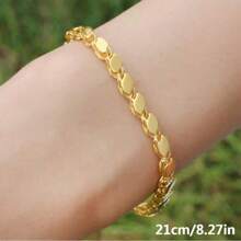 Hot Selling 4mm Wide Rhombus Minimalist Elegant Charm Women's Cuff Bracelet Personalized Snap Curb Chain Bracelet Jewelry